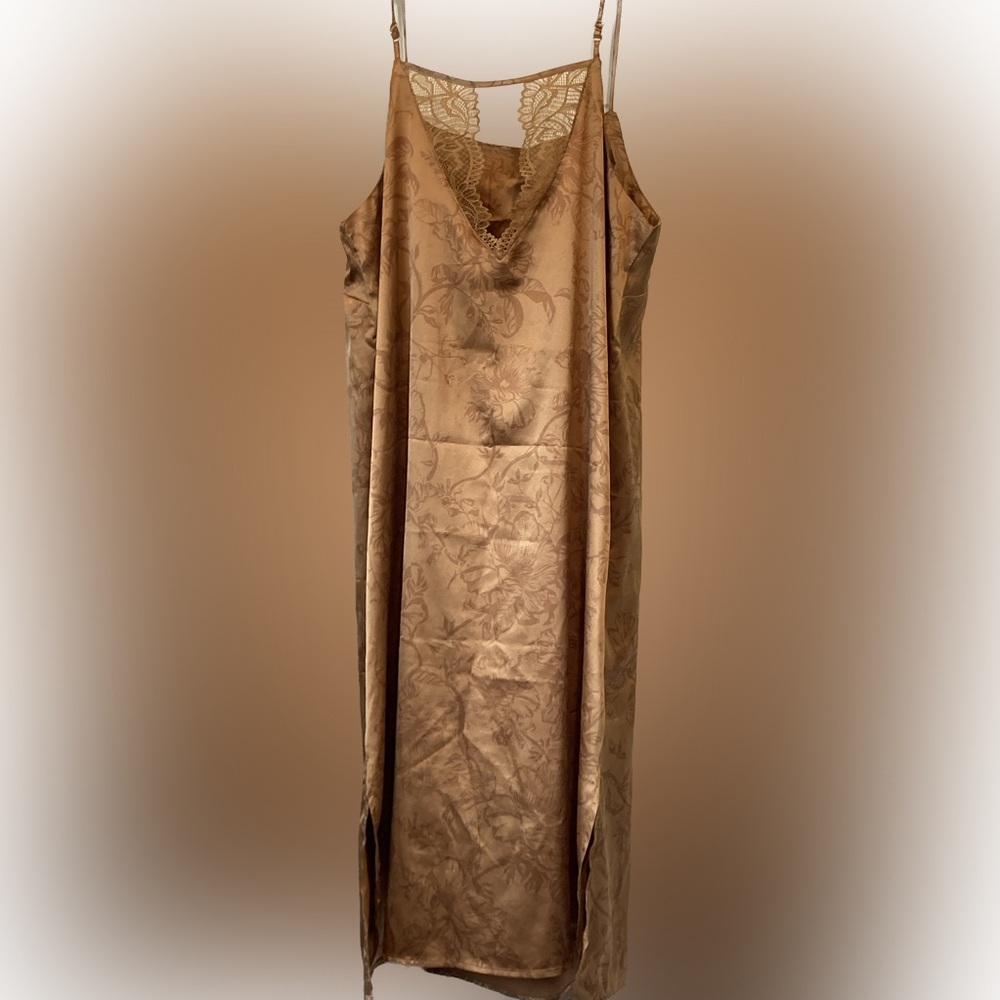 Stars Above Gold Floral Slip Dress